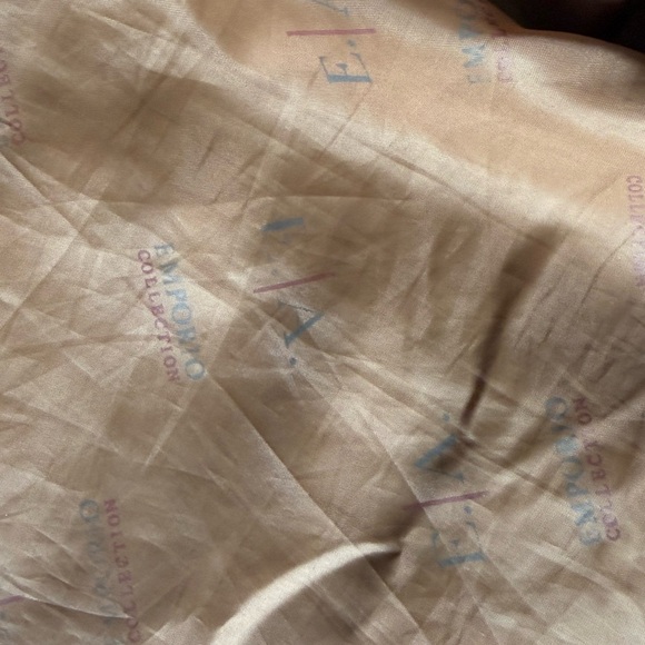 Emporio Armani Brown Suede Trench Coat - Picture 5 of 9